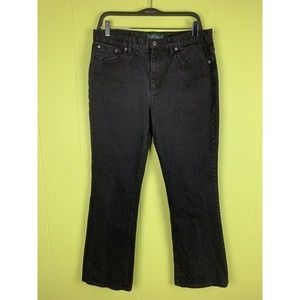 LRL Lauren Jeans Co. Ralph Lauren Black Jeans Women's 12 Classic Bootcut 33x29